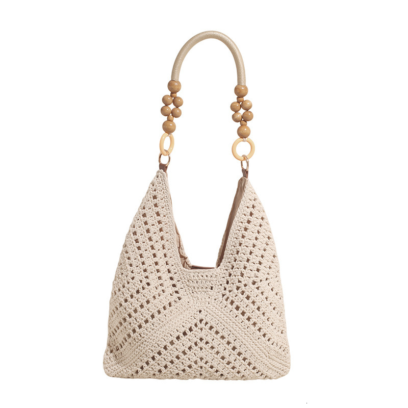 Free shipping designer 2025 New Fashion Woven Bag Hollow Square Flower Large Triangle Color-Block Woven Bag Shoulder Bag Crossbody Bag Underarm Bag Wo