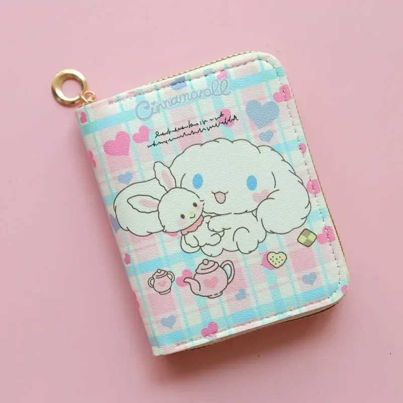 Series Cartoon Wallet Cute Kaii Short Zipper Purse Female Student Wallet Card Bag Small Fresh Fi KT Coin Purse New Y250707