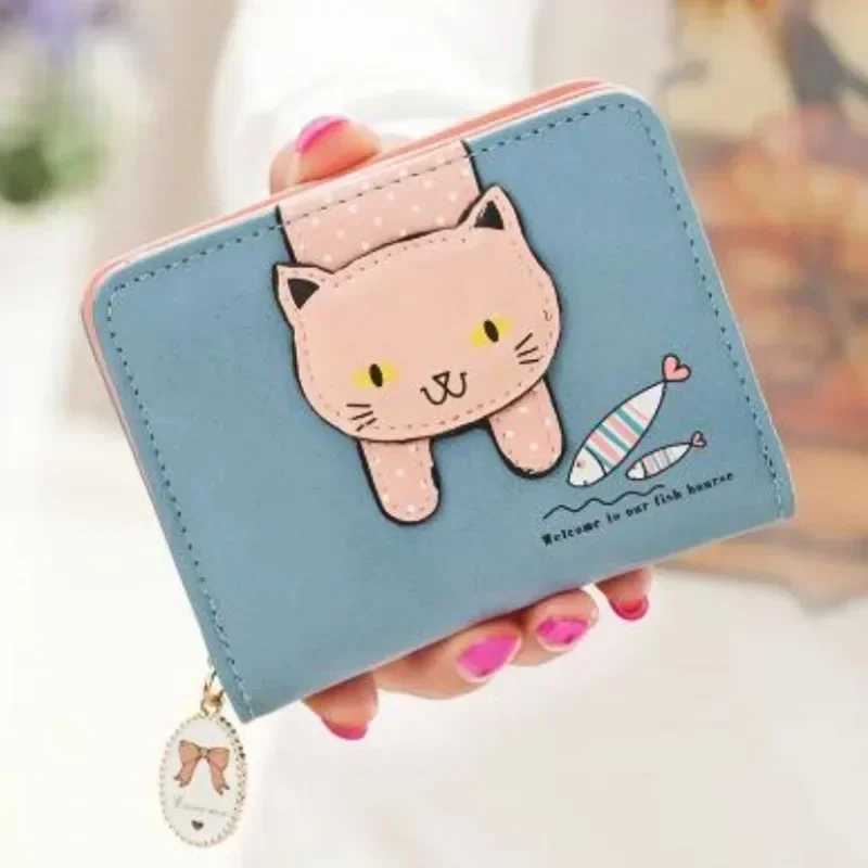Wen Cute Wallet Small Zipper Girl Wallet Brand Design PU Leather Wen Coin Purse Fem Card Holder Wallet Y250707