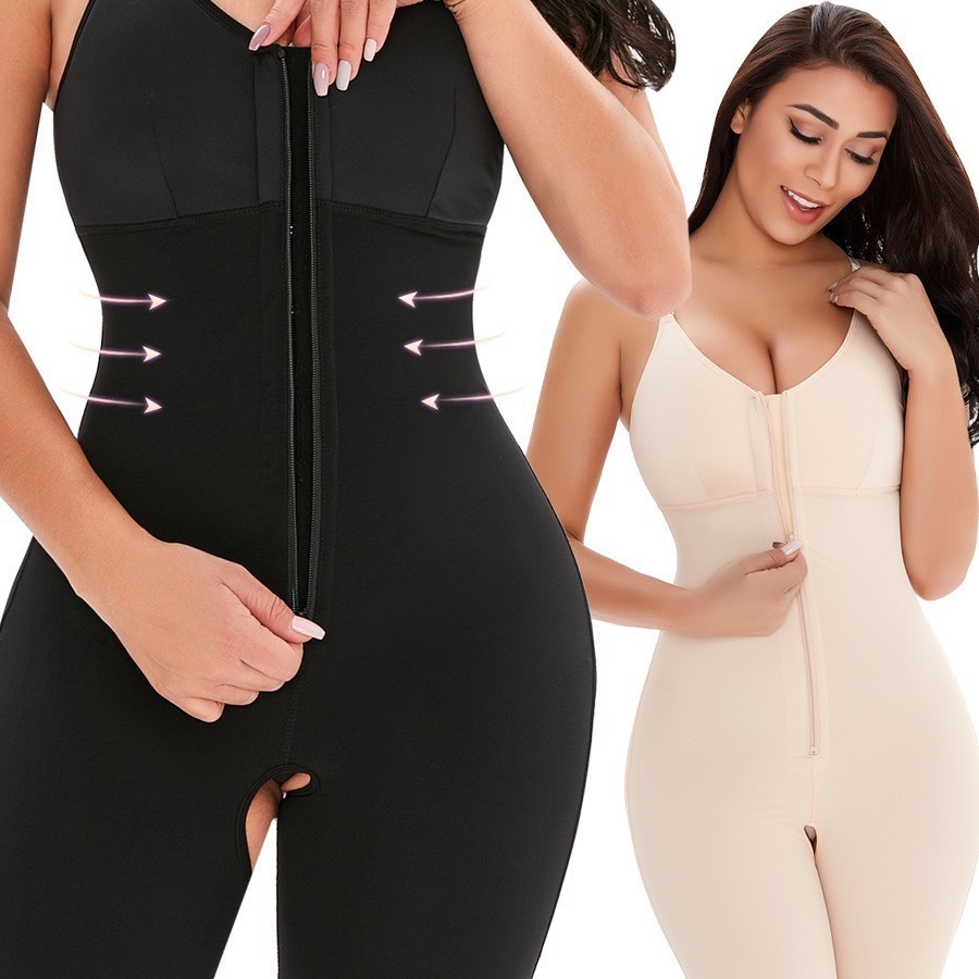 Fajas Colombianas Originales Women High Compression Slimming Control Belly Garments Front Closure Buttocks Butt Lifter Shaper 220708