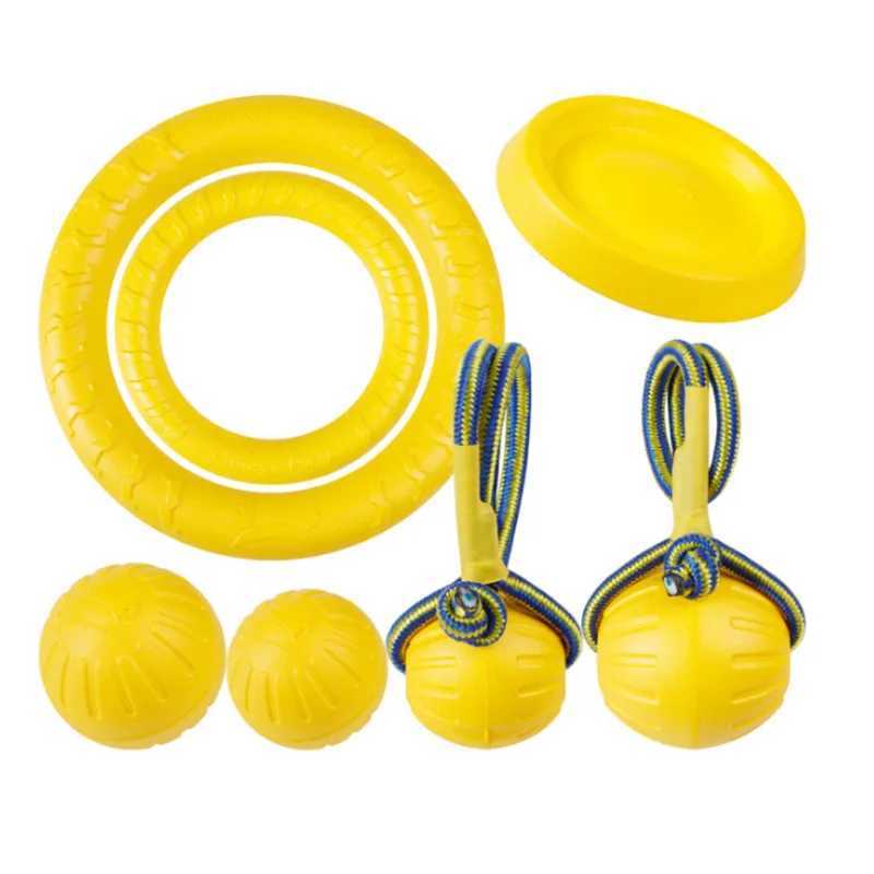iva Pet Toy Ball Dog Floating Ball Training Dog Pull Ring Bite Resistant Teething Pet Ball Rope Ball Foam Bite Resistant Dog Toy Y250705