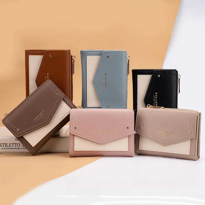 New Wen Luxury Wallet Short High Quality Zipper Hasp Coin Purse Mti-card Bit Holders PU Leather Three Fold Wallets Carteira Y250707