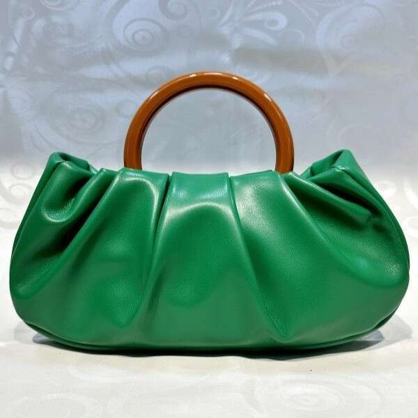 Wrinkled Cloud Bag 2025 New Banquet Bag Resin Large Circular Handbag Fashion Style Women's Bag