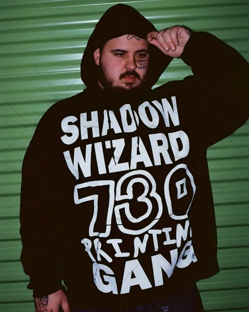 2025 American Hip-hop High Street Gothic Punk Letter Printed Hoodie Y2k Harajuku Trendy Oversized Sweatshirt streetwear Men 250707