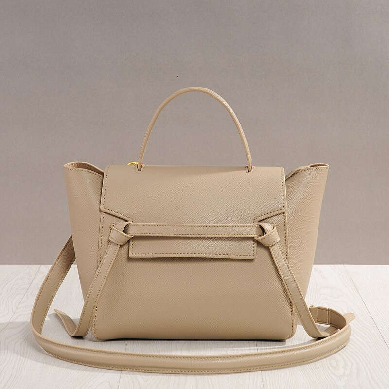 Leather Bag Bucket Bag High Quality Catfish Genuine Leather Women S Large Capacity Crossbody Handbag Fashionable Wing Cowhide Smiley Face Bag Tote Bag