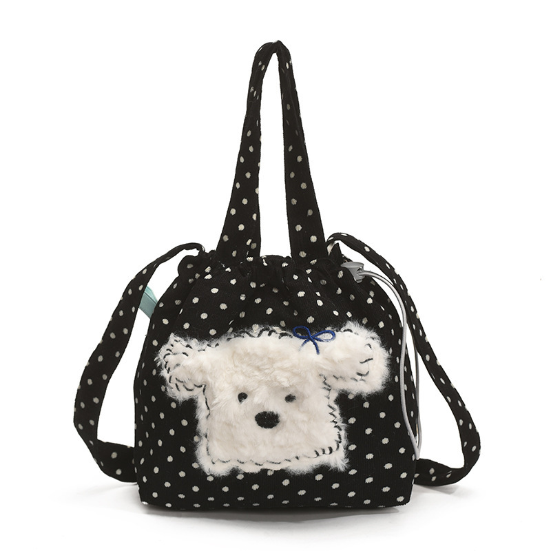 Free shipping designer Summer High-End Commuting Phone Crossbody Bag Small Bag for Women 2025 New Versatile Cute Embroidered Drawstring Canvas Bag