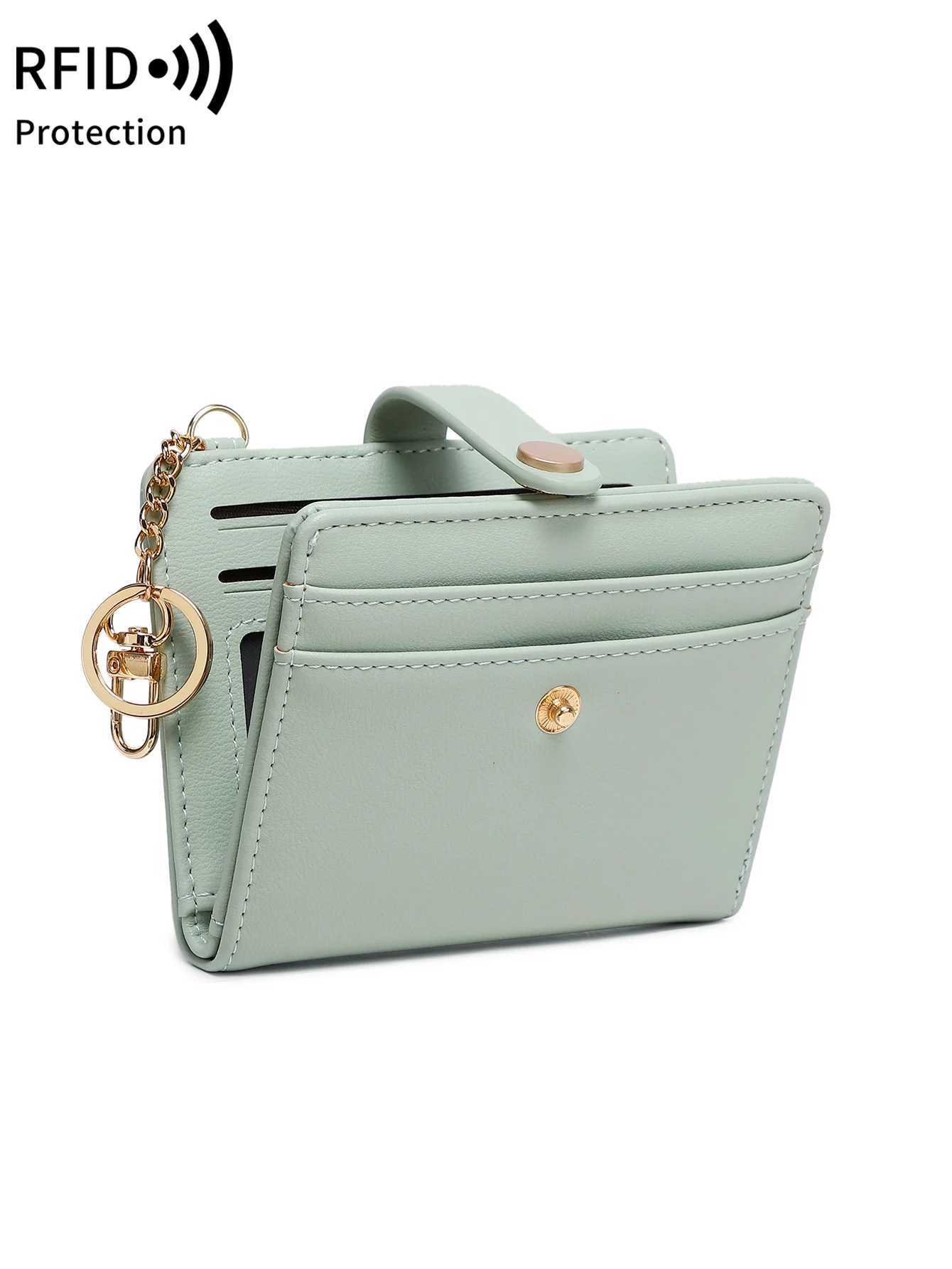 Classic Wens Short Wallet RFID Blocking Small Bifold Wallet Luxury Leather Pocket / Card Holder Coin Purse Keychain Y250707