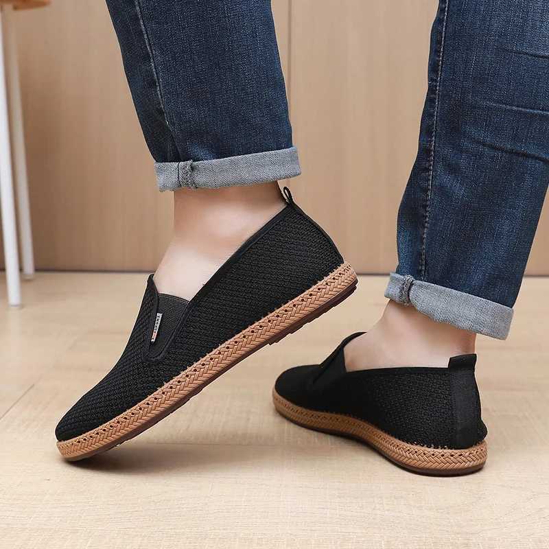 2025 New Mens Fabric Shoes Cfortable and Breathable Dad Shoes Soft Bott Skid-Proof Fion Casual Shoes Sing Y250707