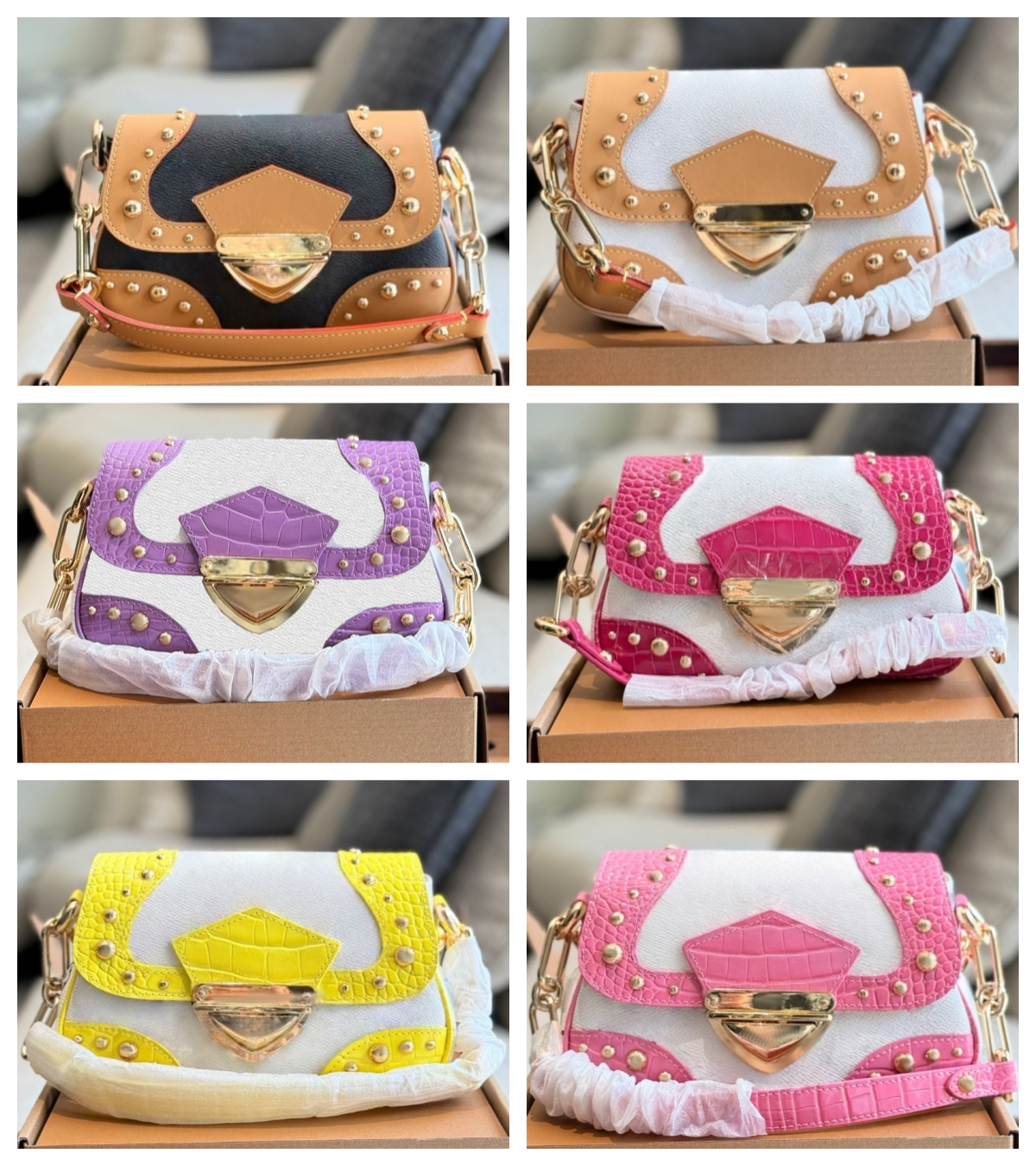 (Order by pic in opt, not by desc) New Star Bags Boston handbag shoulder bag crocodile skin material