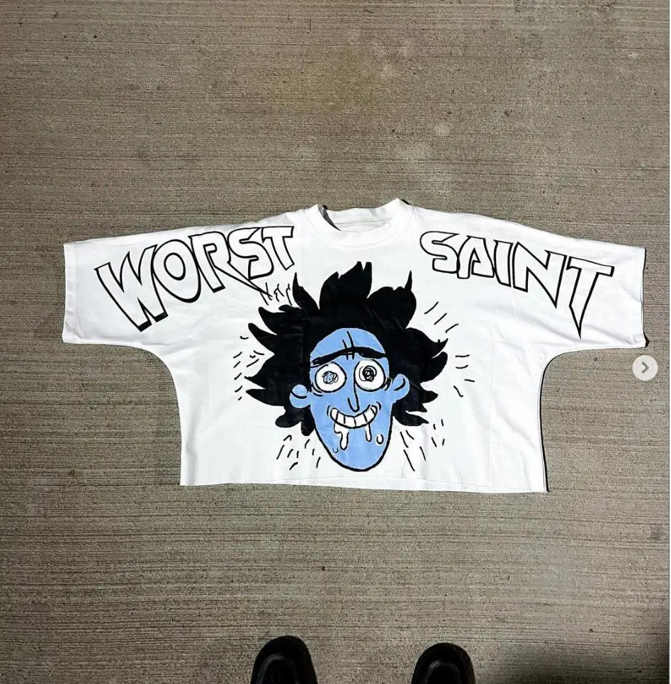 2025 Mens and Womens Y2k Retro Punk Graphic Print TShirt HipHop Goth Oversized Casual Short Sleeve Top y250704