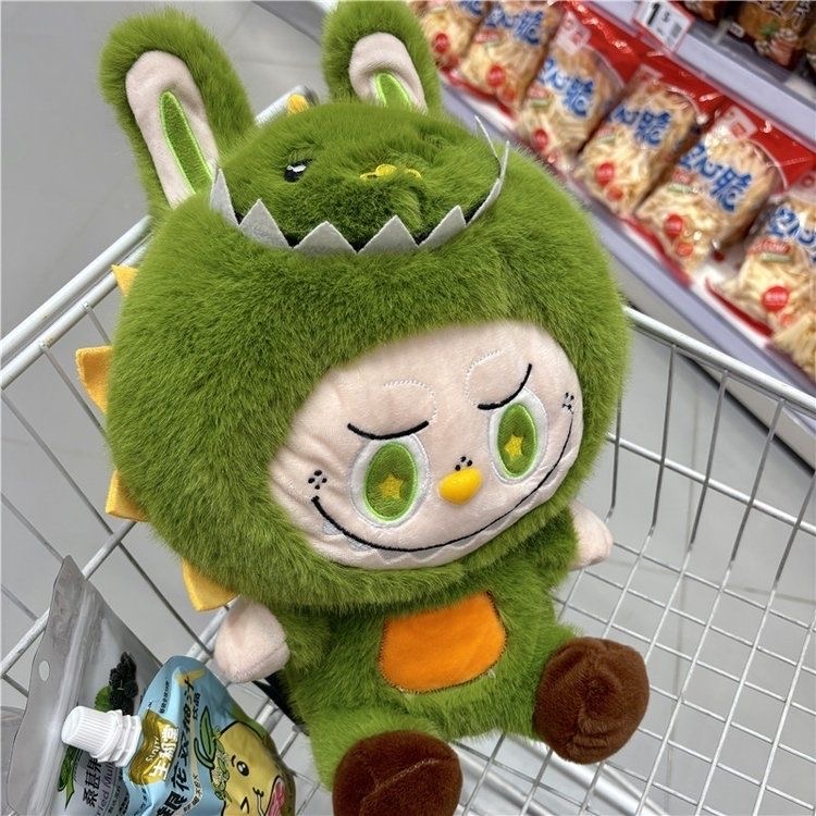 Labubu zimomo Backpack Cute Cartoon Plush Doll Backpack New Student Crossbody Bags The Monsters Outdoor Bag Stuffed toy