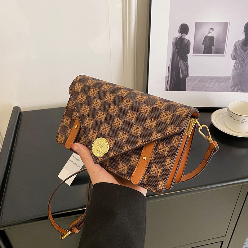 Designer Bag Luxury Bag Free Shipping Designer Vintage Shoulder Bag Vintage Floral Envelope Niche Design Single Shoulder Crossbody Large Capacity Comm
