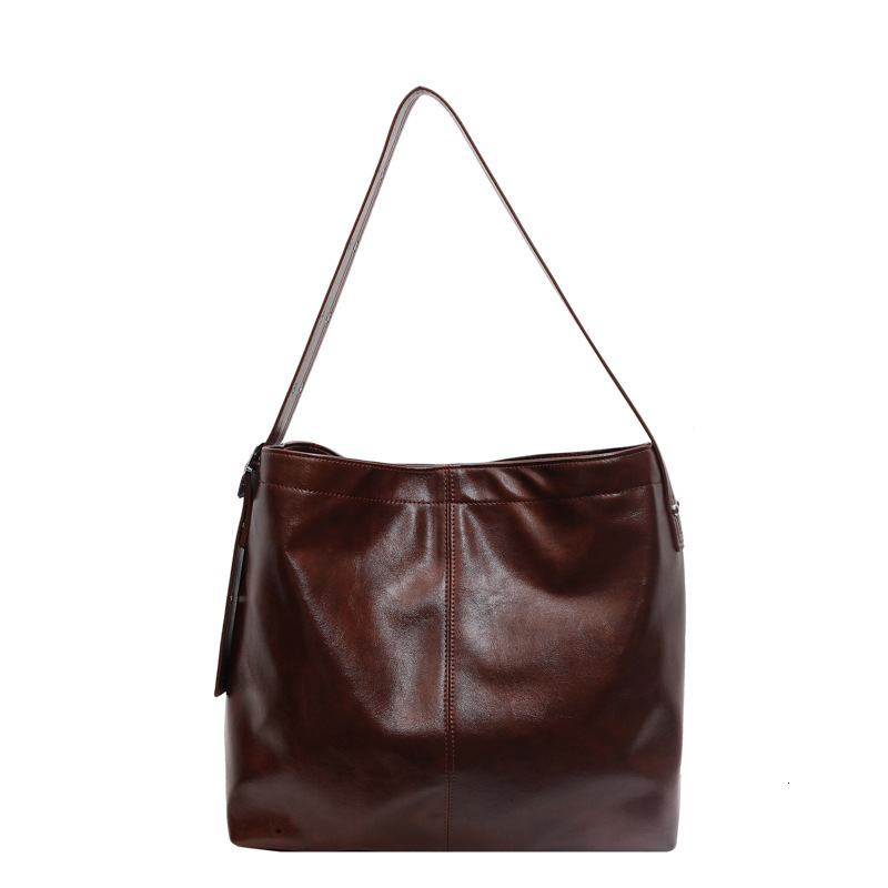 Free shipping designer Casual Retro Large Capacity Bag for Women New Autumn Winter Loose Feel Shoulder Bag Crossbody Bag Tote Bucket Bag