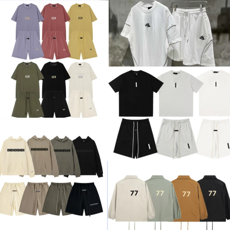 Men's Tracksuits Designer Multiple styles Plucked Alphabet Hip Hop Half Sleeve Trendy Brand High Street American Top
