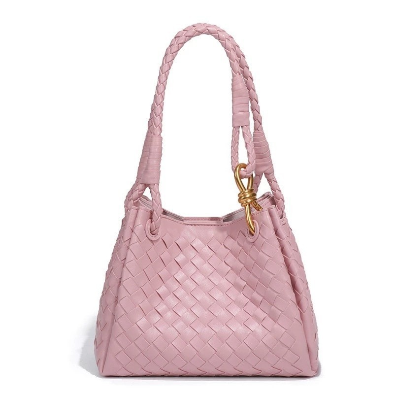 2025 Vintage knitted vegetable basket bag for women with niche design suitable for commuting and work a handbag with a sense of high - end Commuter Of