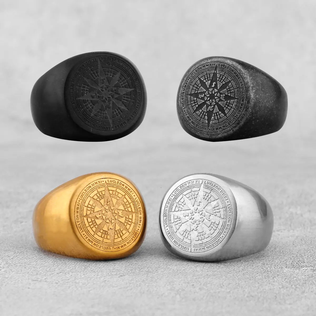 Viking Stainless Steel Tree of Life Viking Compass Ring Vintage Fashion Gifts Jewelry Party for Men and Women 250701