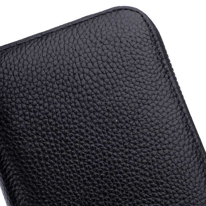 Genuine Leather Wen Solid LG Wallets Ladies Tassel Design Cluh Fem Phe Mey Bag Coin Zipper Purse RFID Card Holder Y250707