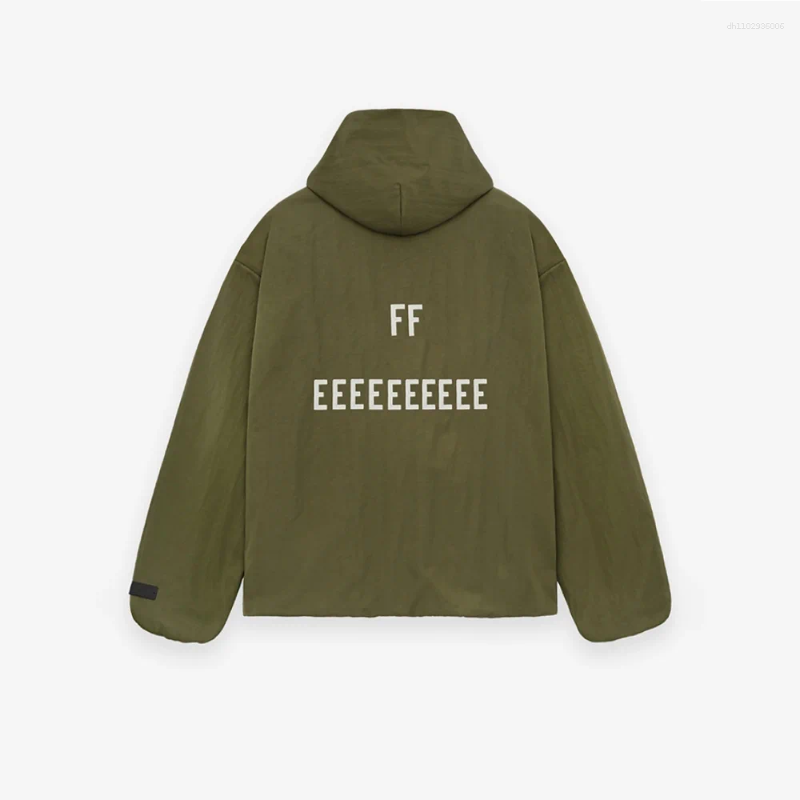 Men's Jackets The Back To School Collection Hiphop Style Hooded Windbreaker Jacket High Quality Embroidery Logo Coat