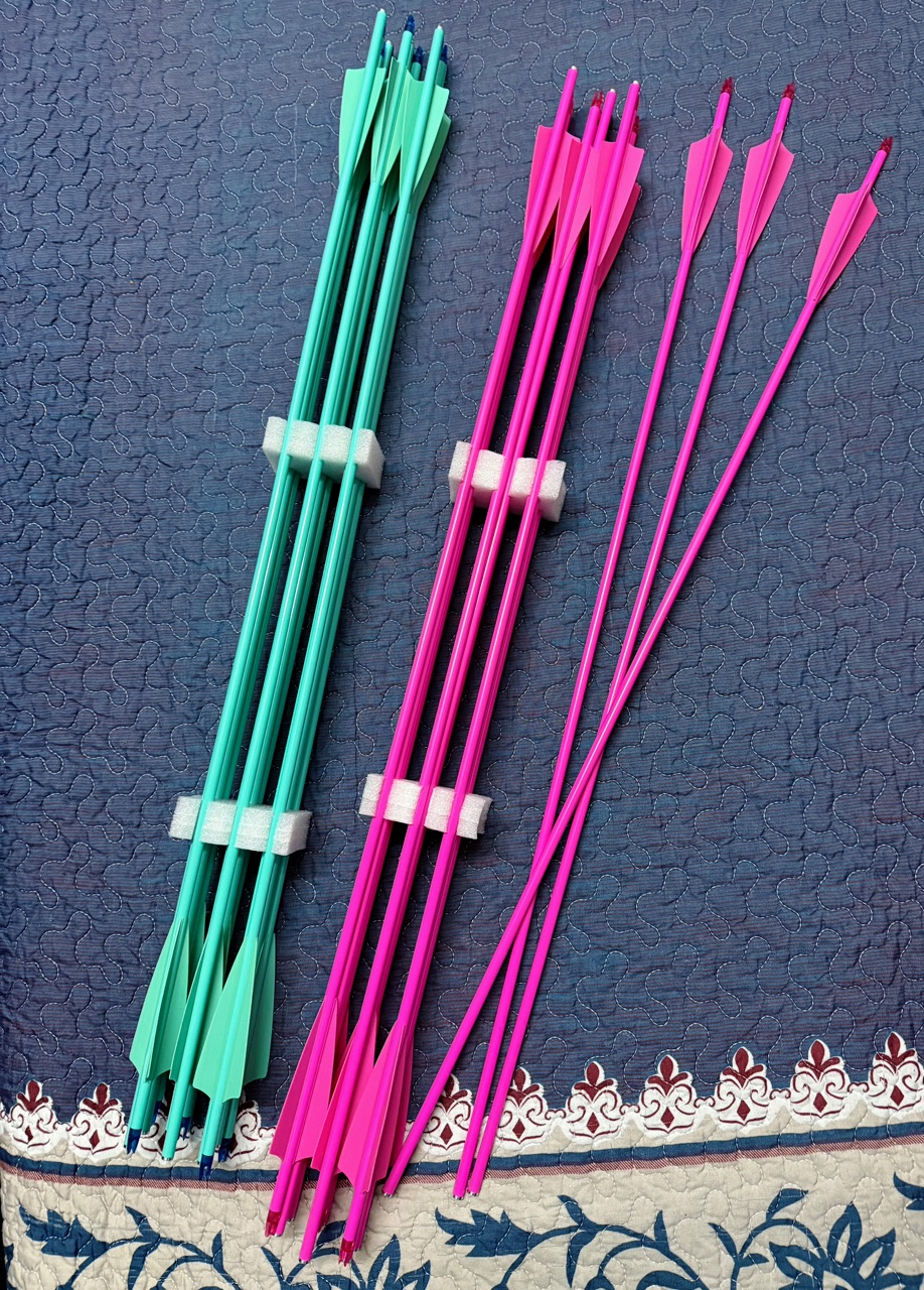31inch Archery Arrows without Arrowheads Hunting Arrows Carbon Targeting Arrows 6.2mm Training Arrows for Recurve Bow & Compound Bow Spine 250-600 Arr
