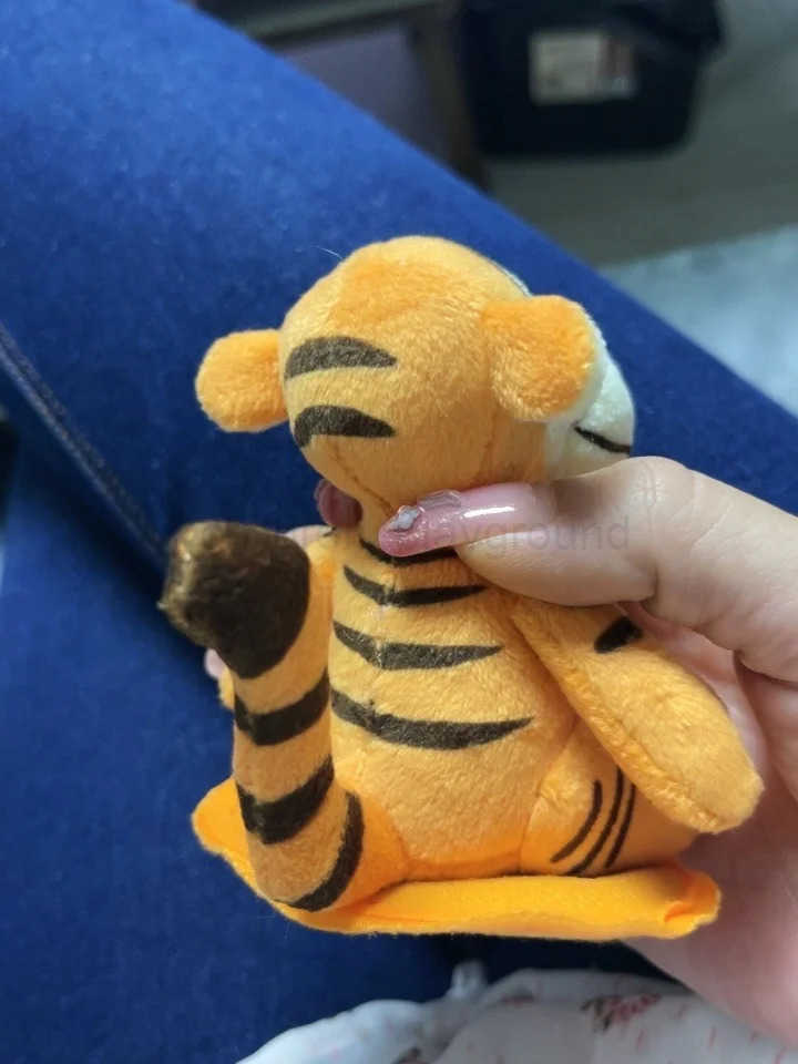 Disney Original Disney Stitch Toy Story Winnie The Pig Jumping Tiger Anime Figure Character Doll Sitting On Shoulders Magnet Doll Child W250707