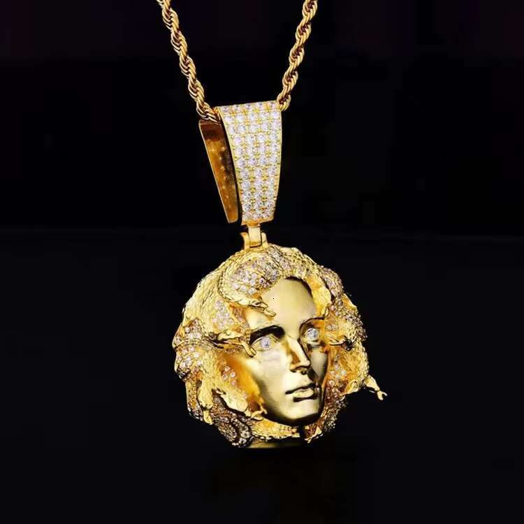 New Design Medusa Pendant 925 Silver VVS Moissanite Hip Hop Pendant for Necklace Jewelry