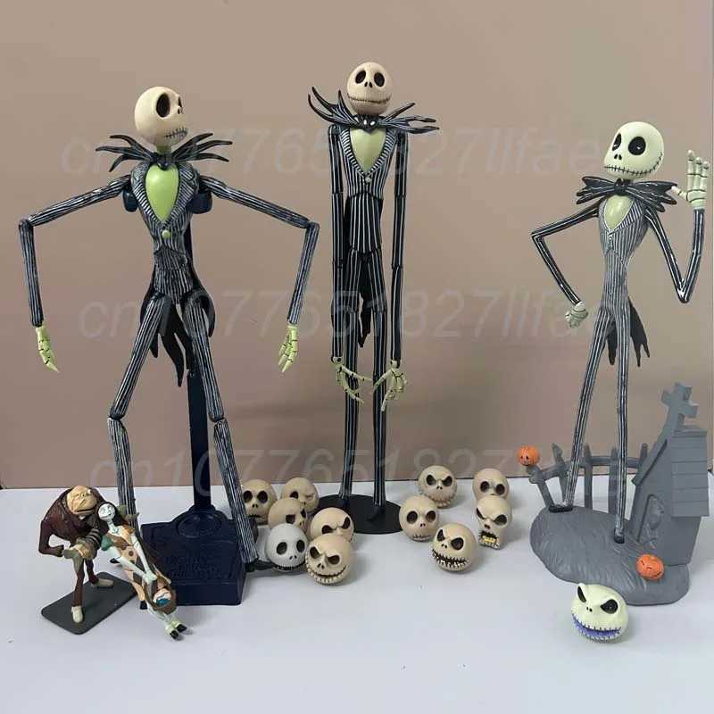 12 The Nightmare Before Christmas Jack Skellington Action Figure Jack Chair Special Version Model Toy Christmas Gift W250707