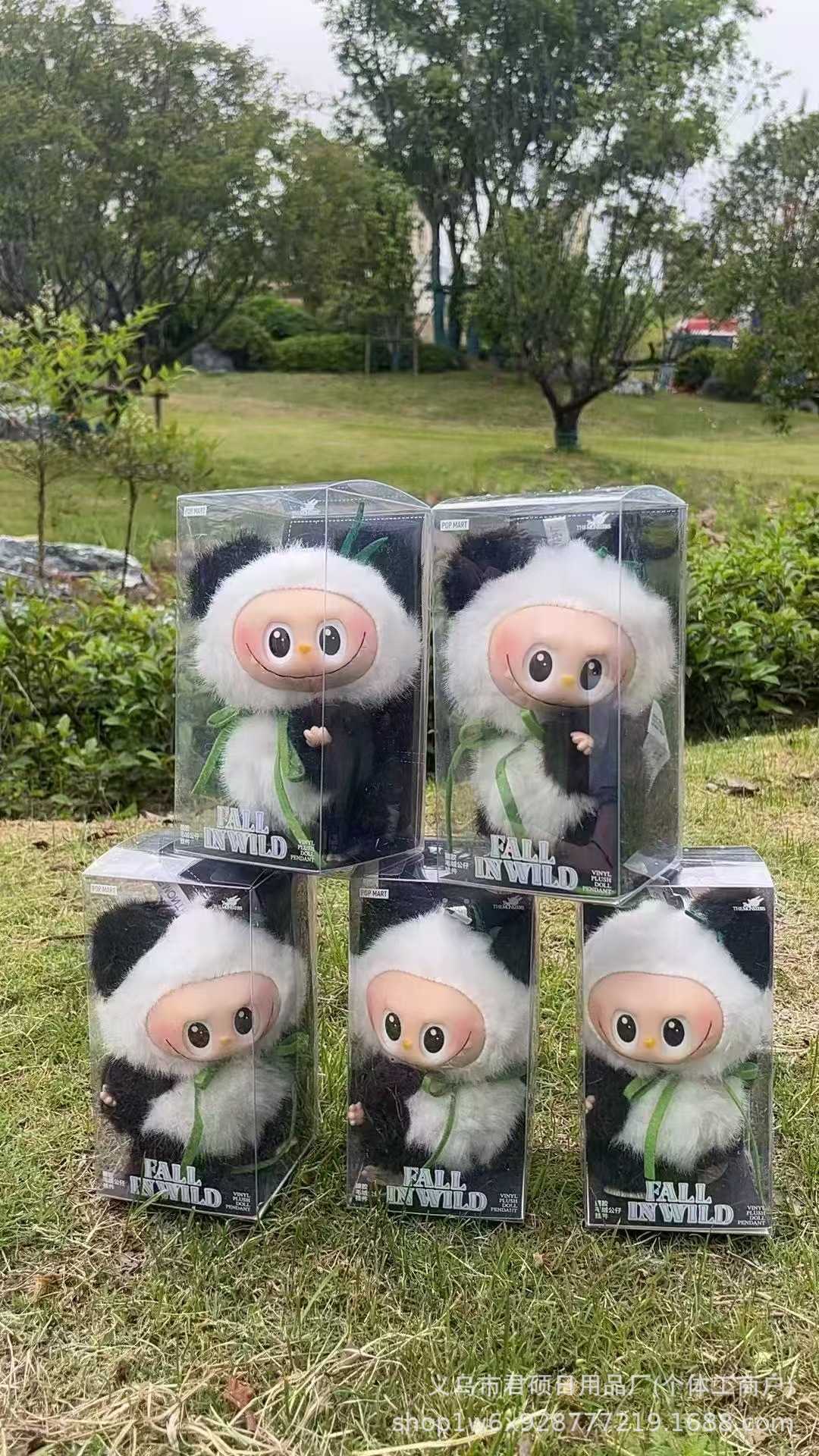 New Pop Mart Labubu Doll Plush Little Leader ZIMOMO Little Angel Thai Princess Plush Panda L250705FI37