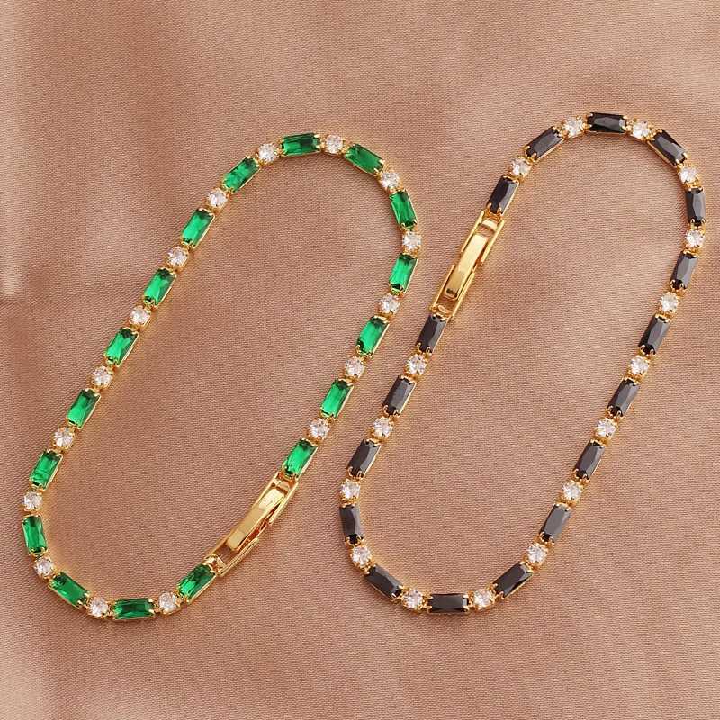 Luxury Rainbow Iced Out Zircon Tennis CZ Bracelet Womens Stretch Adjustable Bracelet Hippie Fashion Accessories Jewelry GiftsXJ250707