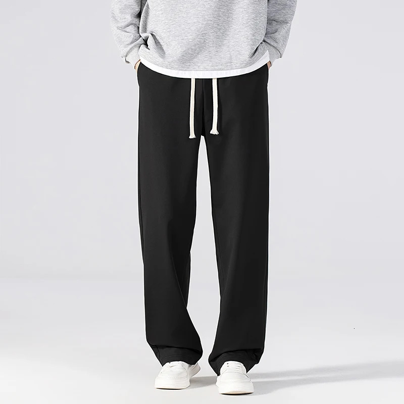 CHRLCK Mens Staight Sweatpants Sport Pants Men Running Pants Spring Autumn Loose Casual Sweat Pants Running Jogging Trousers250704