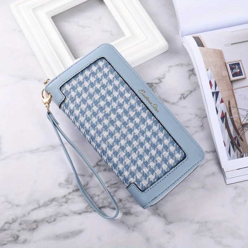 Wens Classic Style Lg Wallet Fiable PU Leather Purse With Mtiple Card Slots Large Capacity Zippered Cluh With Wr Y250707