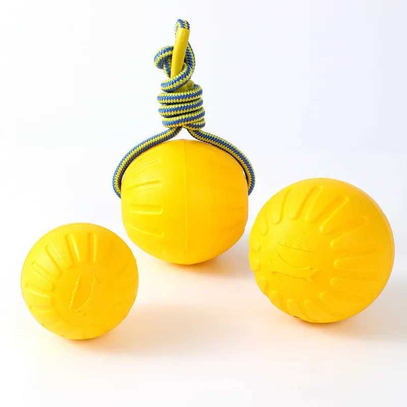 iva Pet Toy Ball Dog Floating Ball Training Dog Pull Ring Bite Resistant Teething Pet Ball Rope Ball Foam Bite Resistant Dog Toy Y250705