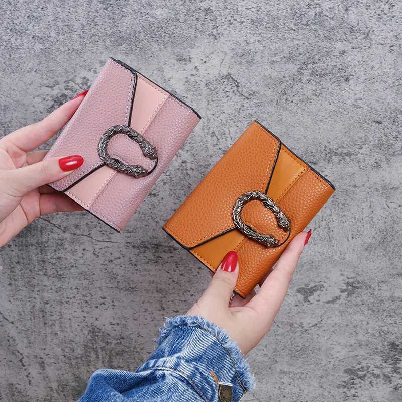 2020 Vintage Short Small Luxury Purse Mini Fem Fi Multi-functional Card Holder Coin Purse Multi-card Clutch Bag Y250707