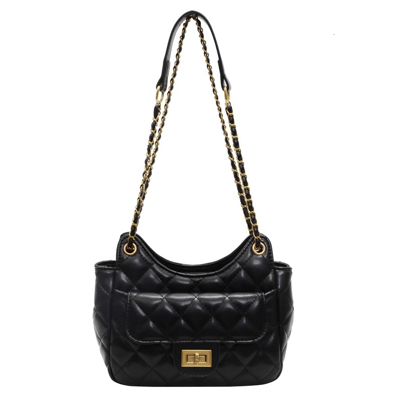 Free Shipping Designer Chanel Style Quilted Chain Bag For Women 2025 Spring Summer New Trendy Versatile High-end Shoulder Crossbody Bag Luxury Shoppin