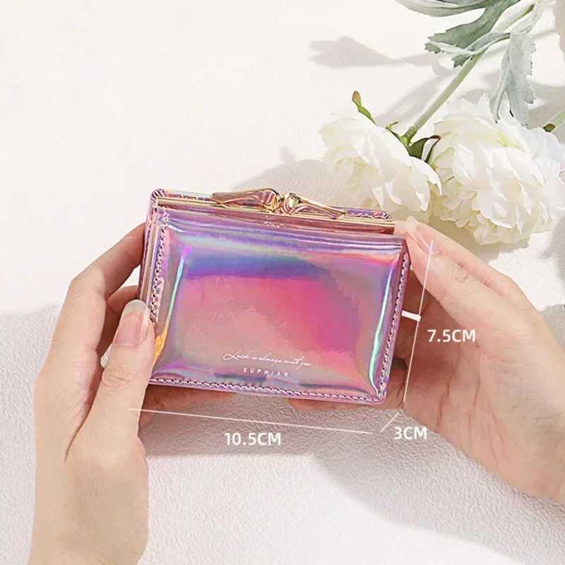 New Wen Wallets Fem PU Leather Purses Short Hasp Purse for Wen Small Mey Bag Coin Purse Card Holder Cluh Dropsing Y250707