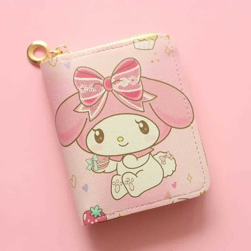 Series Cartoon Wallet Cute Kaii Short Zipper Purse Female Student Wallet Card Bag Small Fresh Fi KT Coin Purse New Y250707