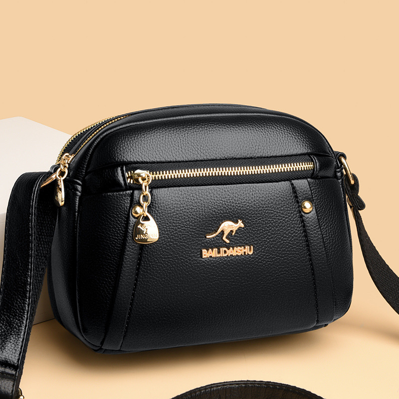 Women s new crossbody bag mobile phone multifunctional cowhide shoulder bag designer bag trend trend small round bag handbag
