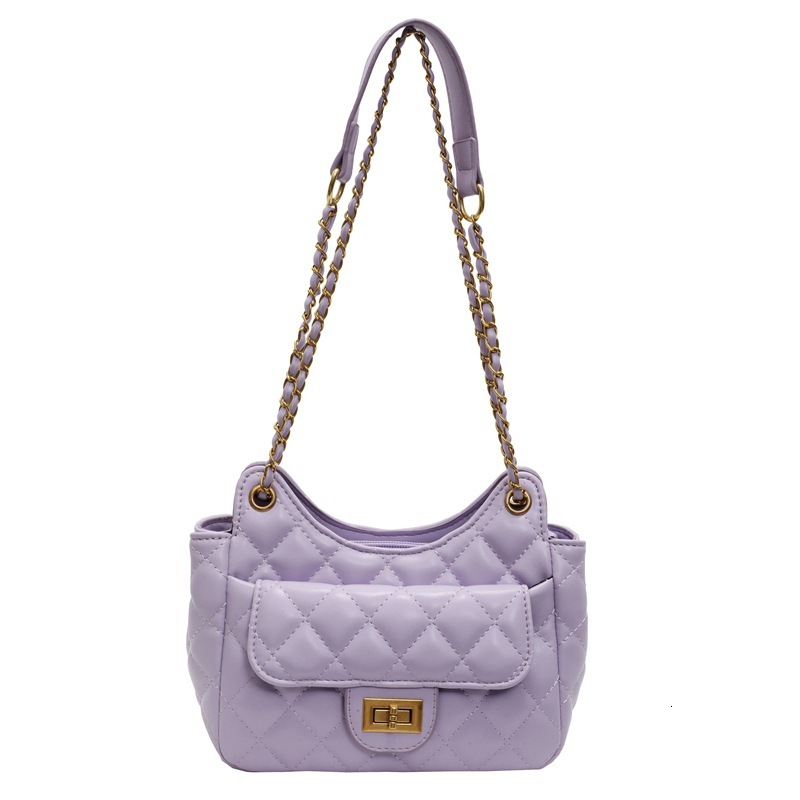 Free Shipping Designer Chanel Style Quilted Chain Bag For Women 2025 Spring Summer New Trendy Versatile High-end Shoulder Crossbody Bag Luxury Shoppin