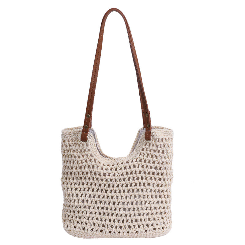 Free shipping designer Large Capacity Handwoven Bag for Women 2025 New Style Straw Bag Beach Vacation Shoulder Bag Commuter Tote Bag