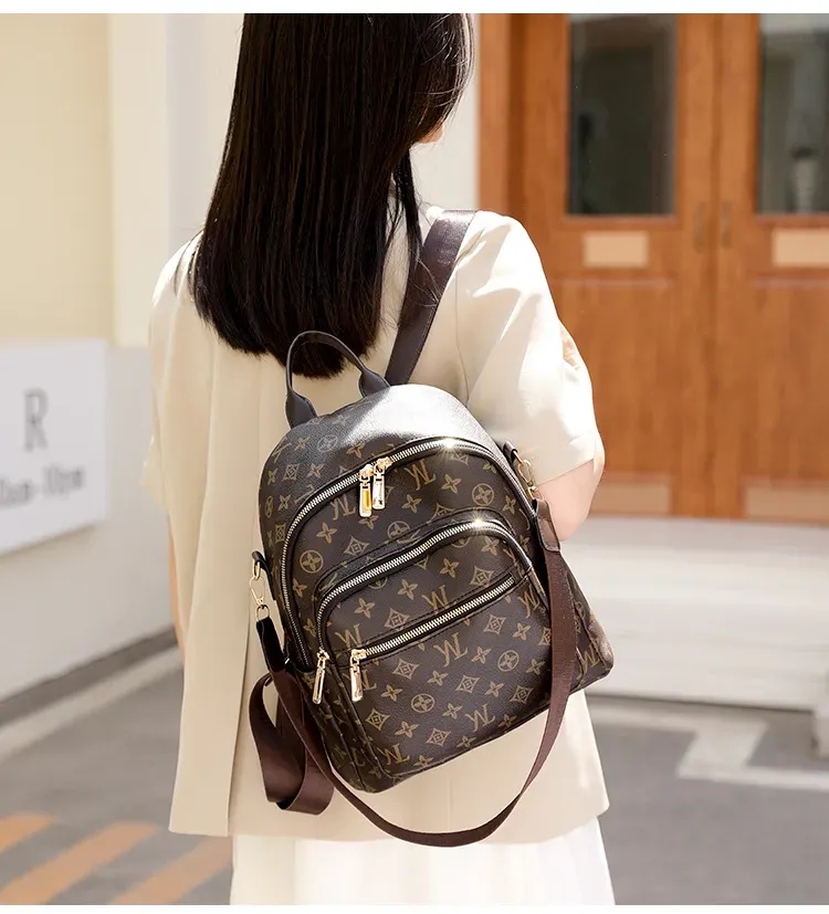 Backpacks Designer Bags Luxury Bags Fashion Shoulder Rucksack Unisex Vintage Old Flower Brown Large Capacity Student Commuter Backpack Backpack School