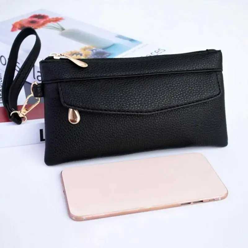 New Pu Wen Wallets Purses Fi Lg Zipper Wens Wallet Mey Coin Holder Fem Purse Y250707