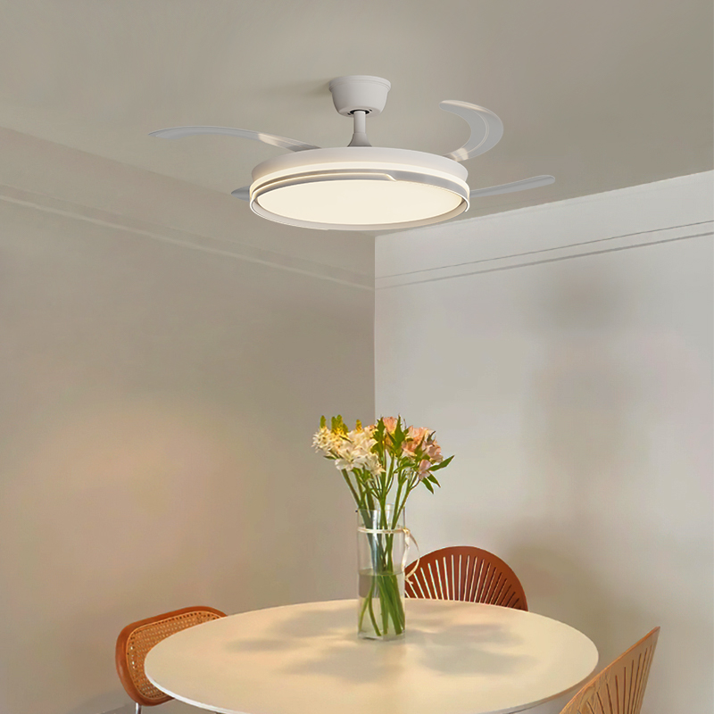 Stylish Contemporary Ceiling Fans Integrated with Brightening Lights for Cozy Spaces Variable frequency 6-speed