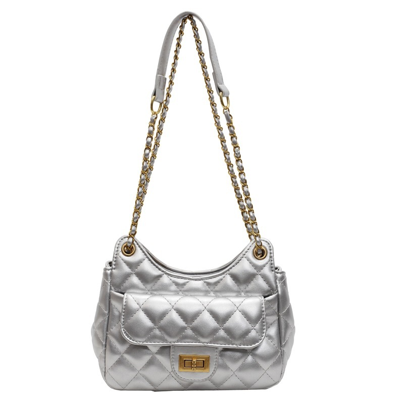 Free Shipping Designer Chanel Style Quilted Chain Bag For Women 2025 Spring Summer New Trendy Versatile High-end Shoulder Crossbody Bag Luxury Shoppin