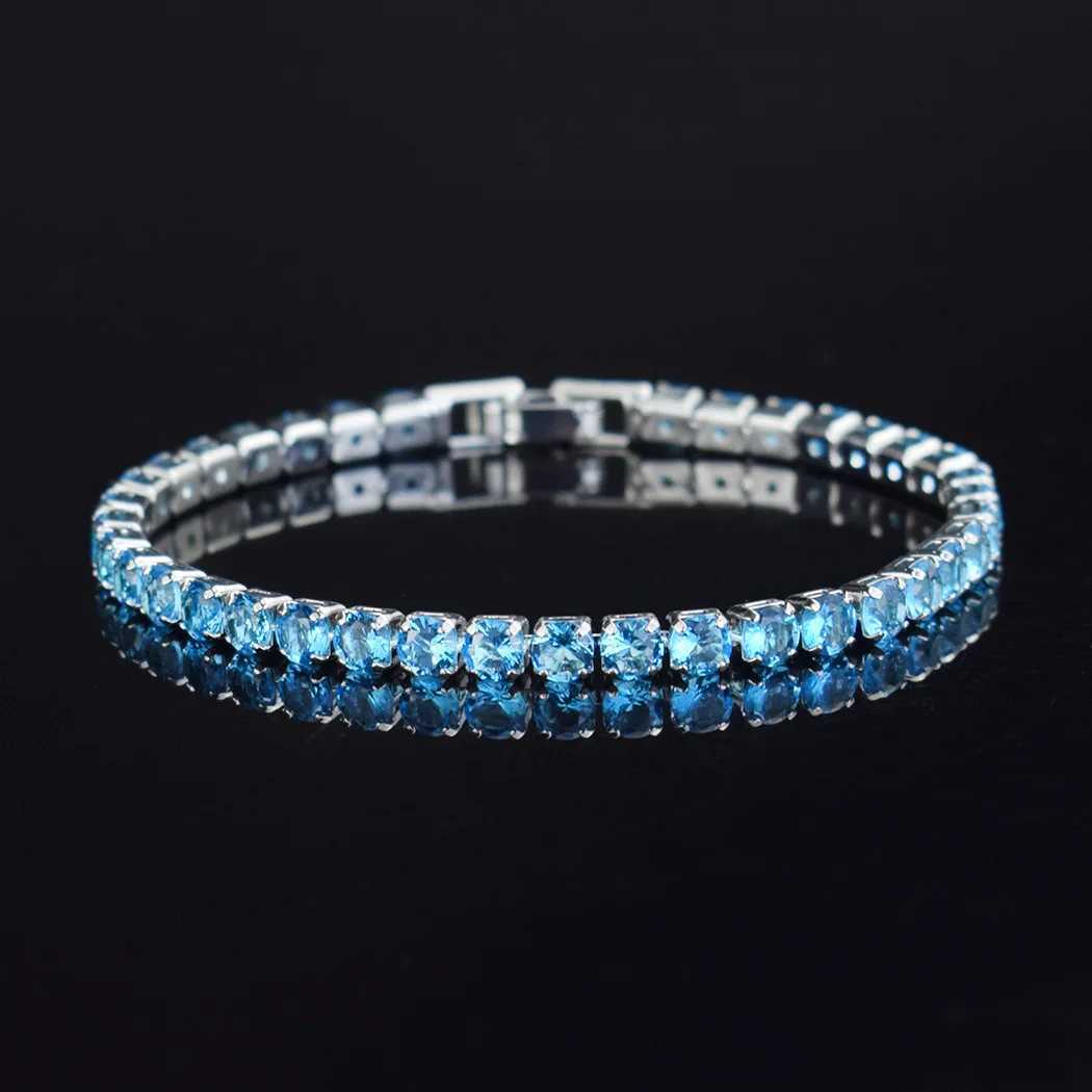 4mm Micro-inlaid Zircon Tennis Bracelet for Women 2025 New Men Bracelet Homme Jewelry Accessories Wholesale XJ250707