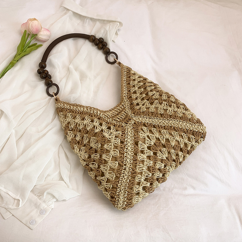 Free shipping designer High-Value Large-Capacity Woven Bag for Women New Fashionable Shoulder Bag Straw Bag Casual Commuter Tote Bag Trendy