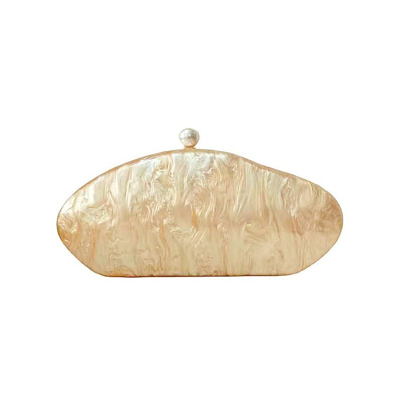 Cross border new trend pressed acrylic evening bag irregular trend shoulder bag designer bag cross border wedding handbag dress small square bag