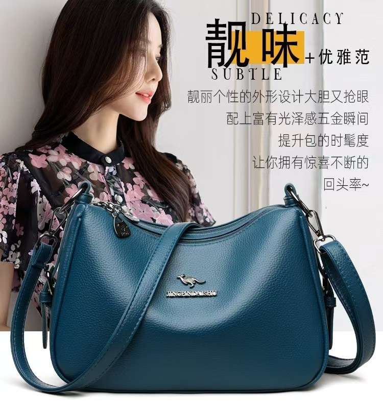 Free Shipping Kangaroo Dumpling Bun 2025 Designer's New Fashionable Ins Shoulder Mom Bun Fashionable Simple Multi Functional Small Square Bun