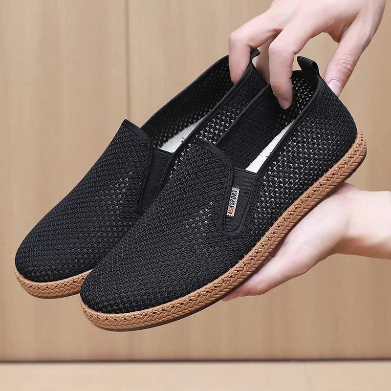 2025 New Mens Fabric Shoes Cfortable and Breathable Dad Shoes Soft Bott Skid-Proof Fion Casual Shoes Sing Y250707