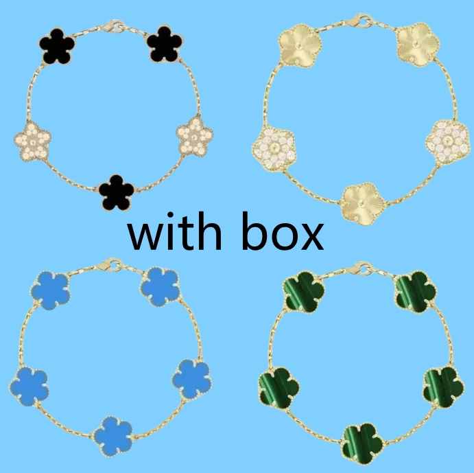 Designer Luxury Bracelet with Clovers - Fashionable Plated Jewelry for Women