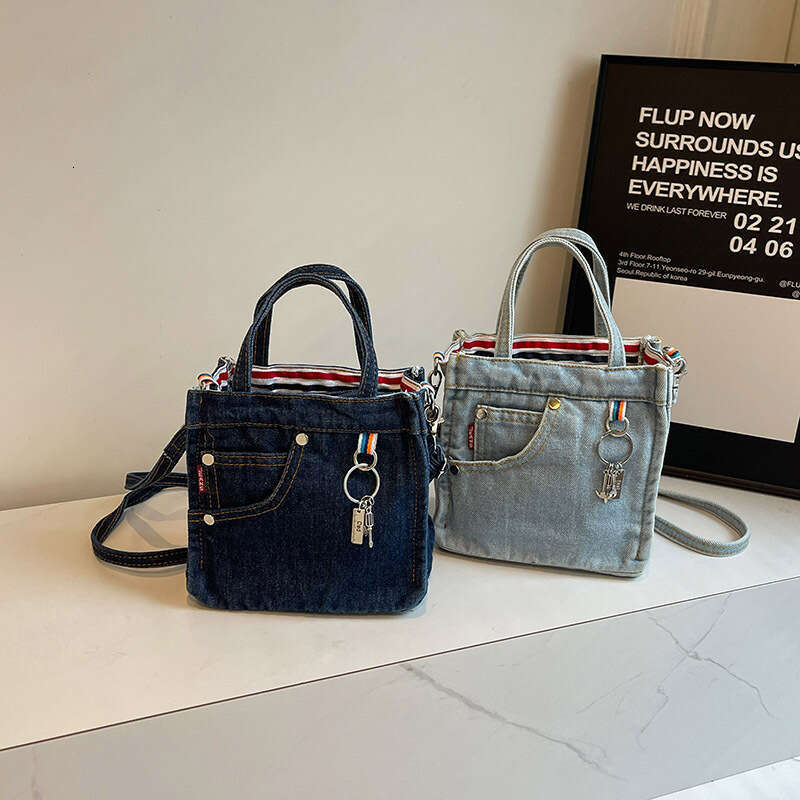 Crossbody for Women, Exquisite Vintage Washed Denim Bag, Ins Style, Artistic Personality, Creative Design Handbag, Shoulder Bag