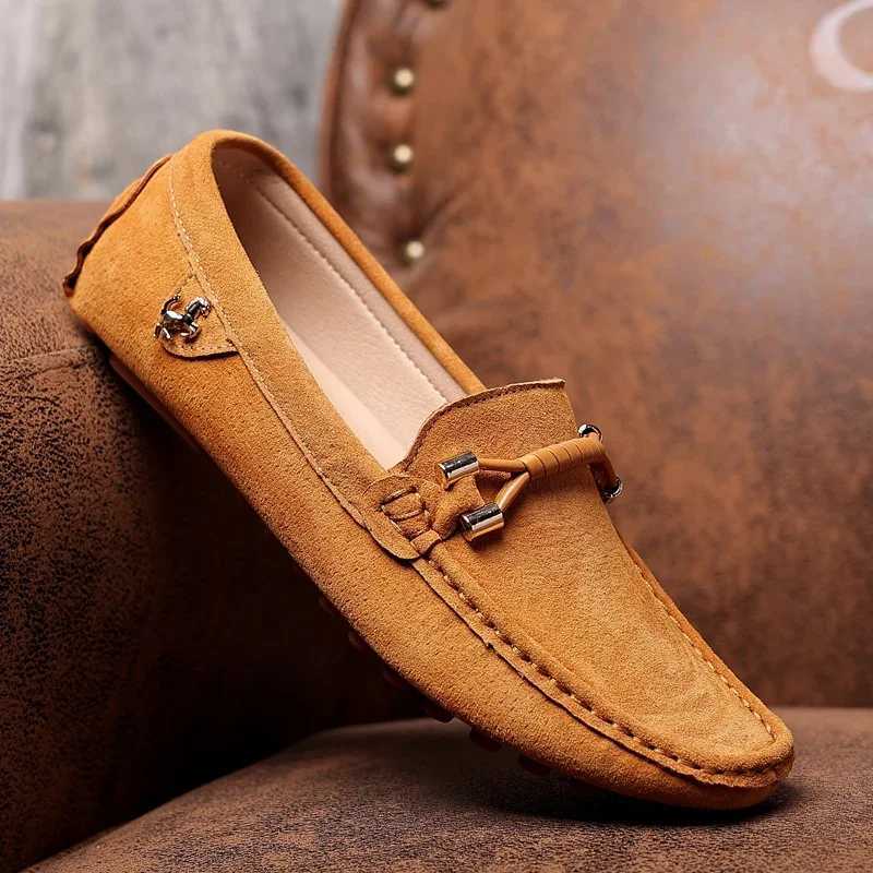 YRZL Men Fion Loafers Soft Cfortable Anti Slip Casual Shoes High Quality Outdoor Leisure Flats for Men Classic Shoes Y250707